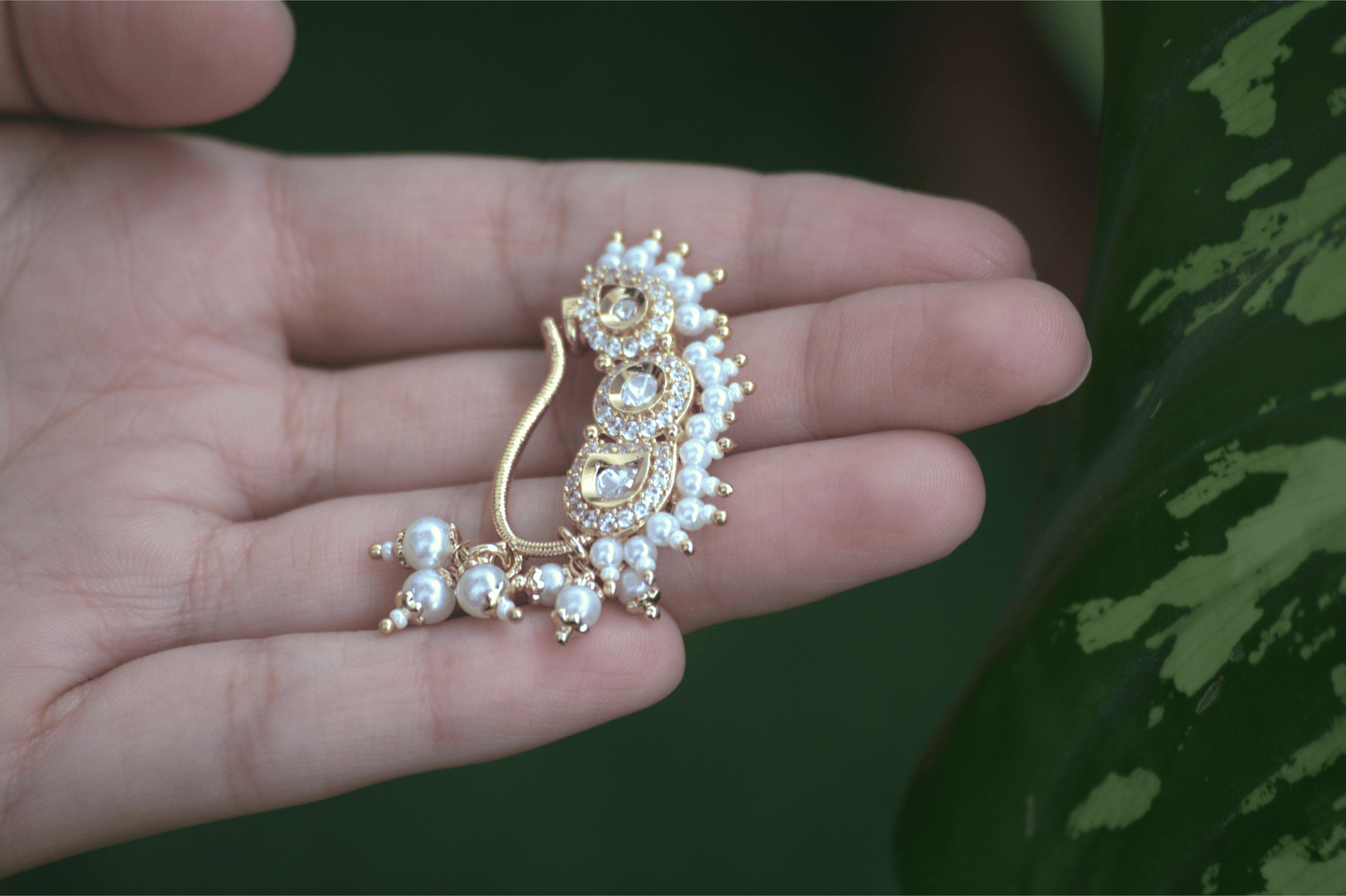 Nath Sharika Shakti – Classic Pearl & Crystal Maharashtrian Nath