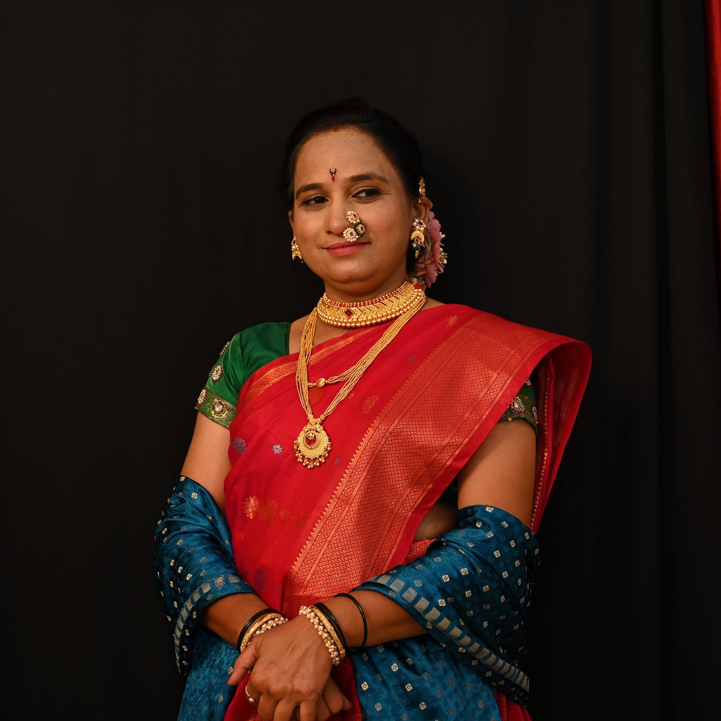 Kolhapuri Vajratik Thushi – Traditional Maharashtrian Choker Necklace