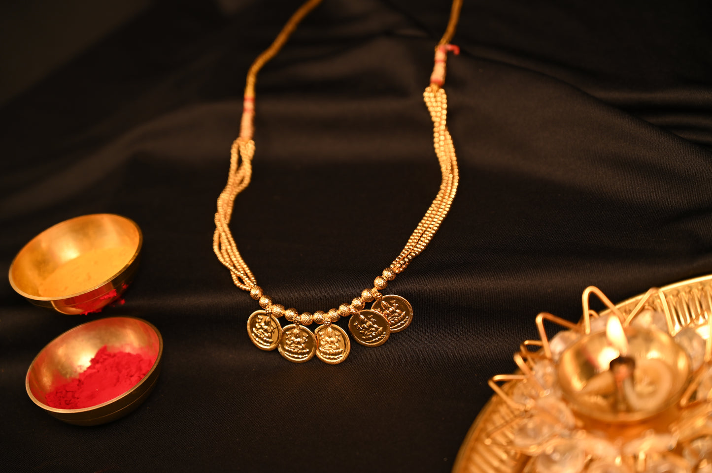 Kolhapuri Putli Haar – Traditional Maharashtrian Necklace with Lakshmi Coins