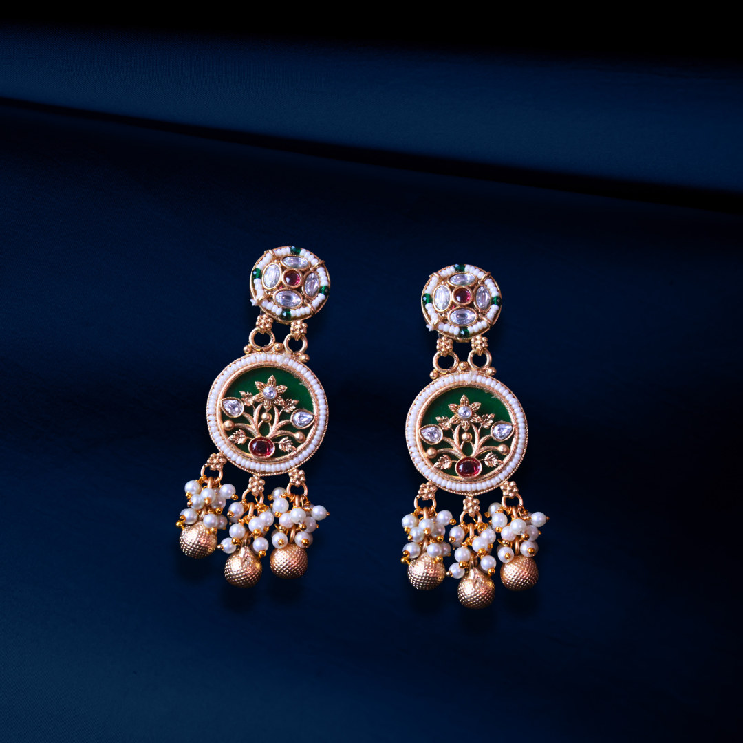 Premium Heritage Moti Kundan Necklace