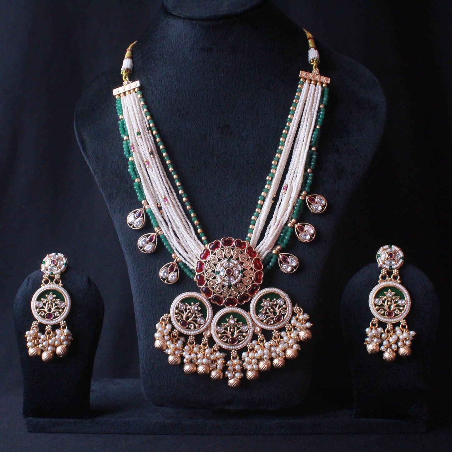 Premium Heritage Moti Kundan Necklace