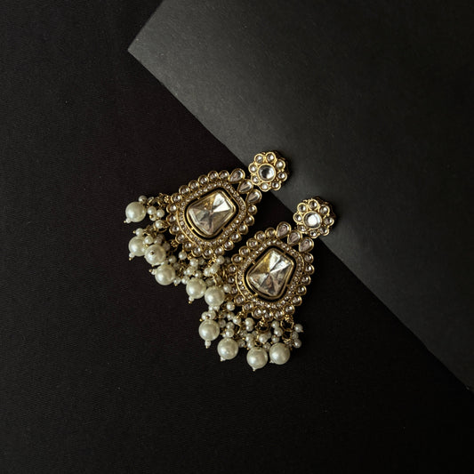 Kundan Studded Dangler Earrings