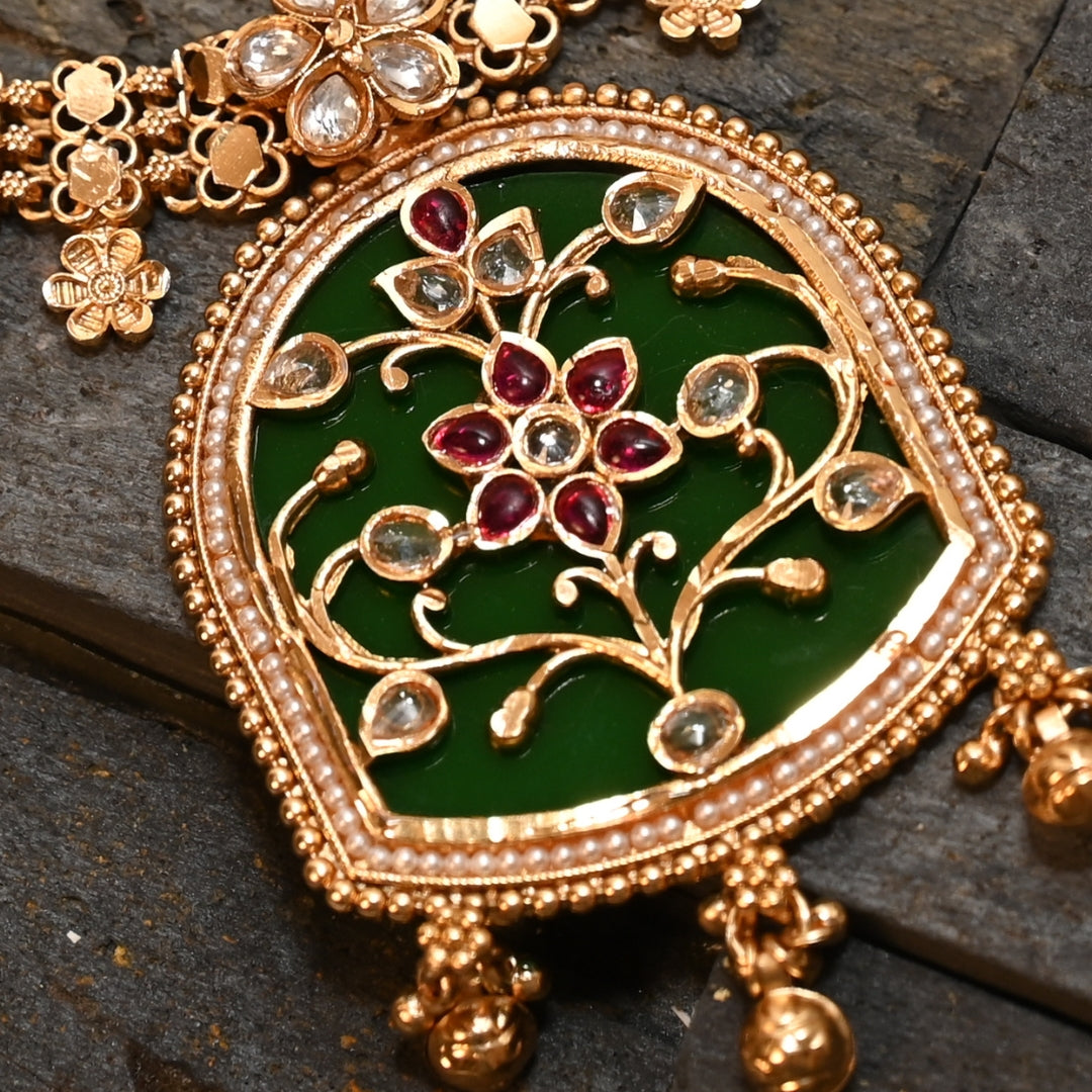 Rajwadi Meenakari Necklace