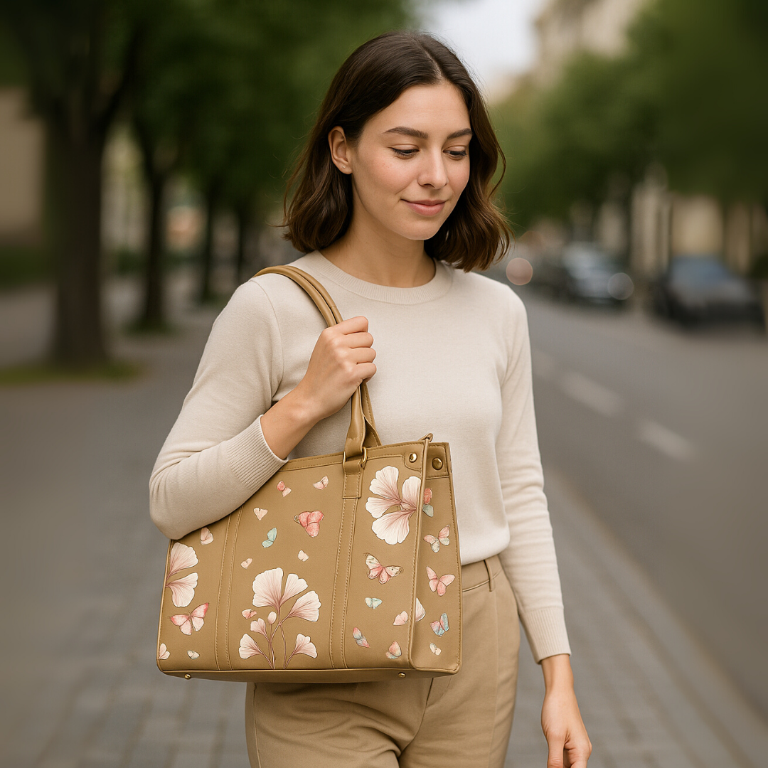 Floral Printed Tote Bag