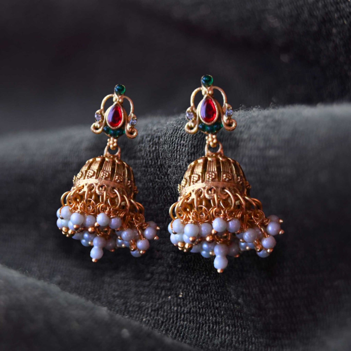 Guttapusalu Neck Set with Earrings – Traditional South Indian Jewelry